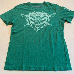 EXPRESS “Eyes behind the lines” graphic t-shirt